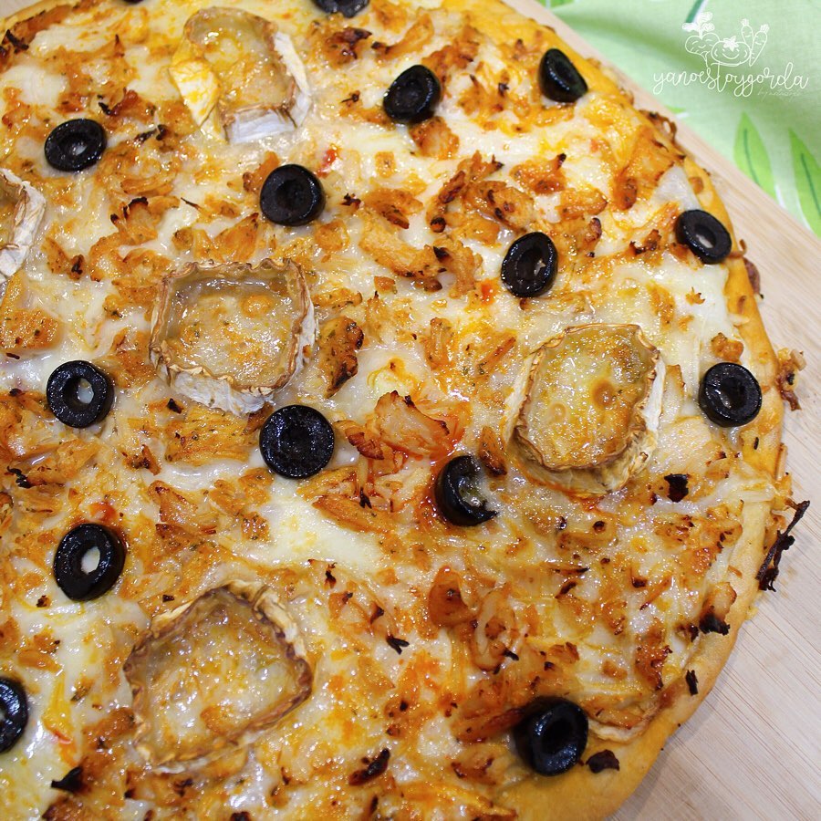 PIZZA FAMILIAR DE ESPELTA CON POLLO
