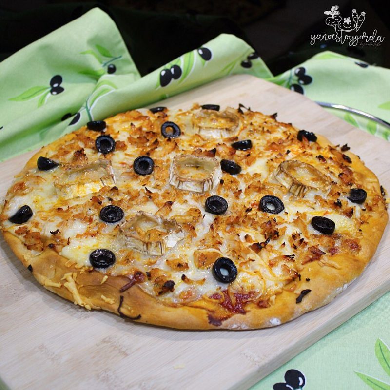 PIZZA FAMILIAR DE ESPELTA CON POLLO