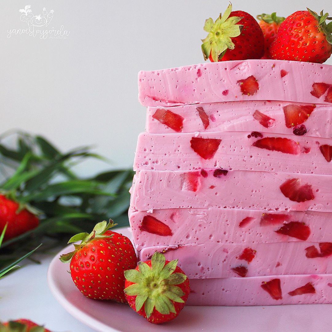 GELATINA DE FRESA NATURAL