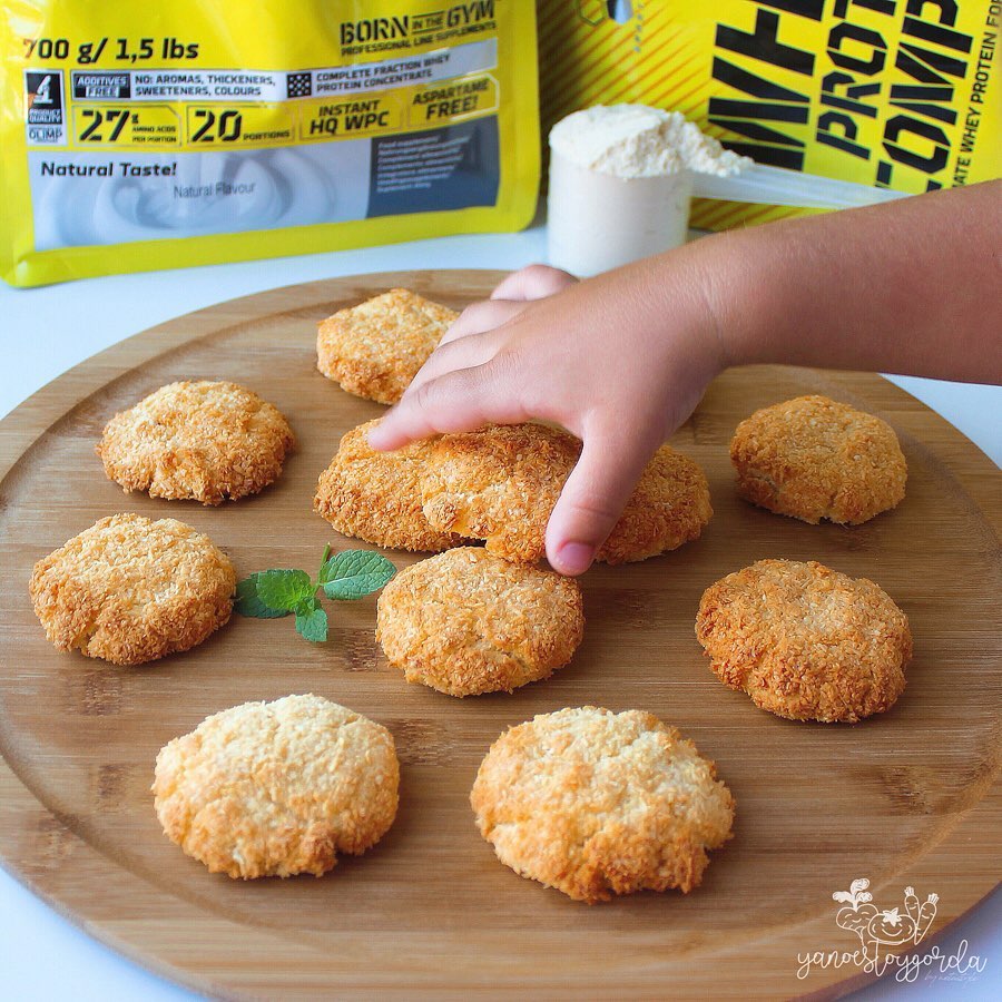 GALLETAS DE COCO ALTAS EN PROTEÍNA