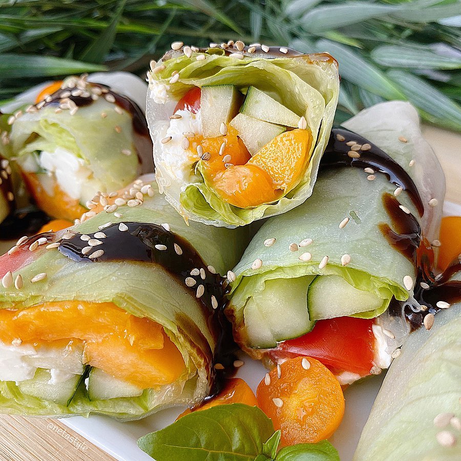 ROLLITOS VIETNAMITAS CON QUESO DE CABRA