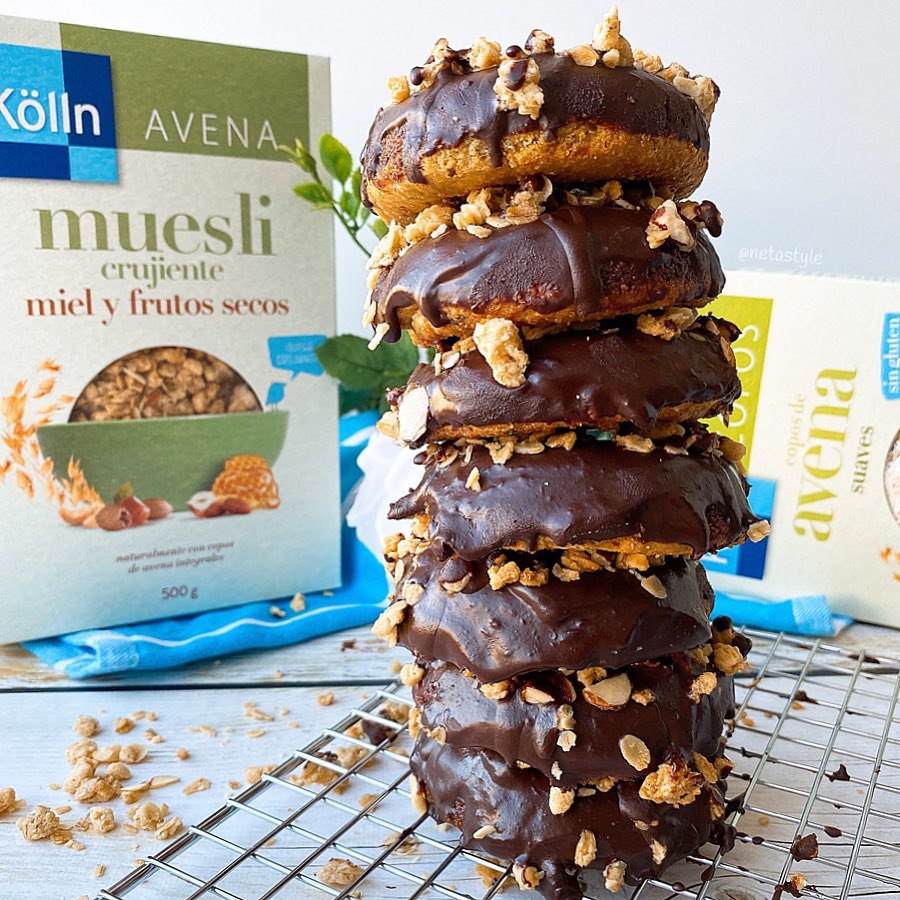 MINI DONUTS DE AVENA Y CHOCOLATE