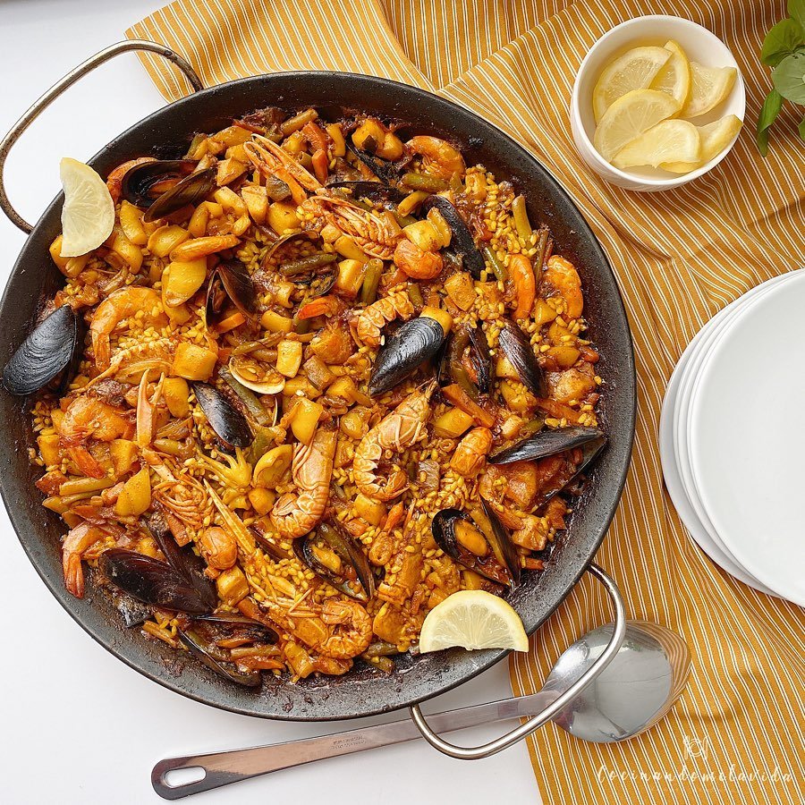 ARROZ CON FRUTOS DEL MAR Y VERDURAS