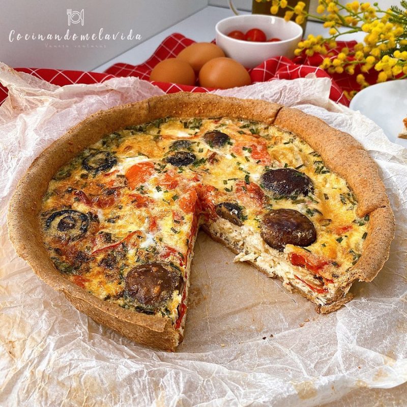 QUICHÉ DE VERDURAS CASERA