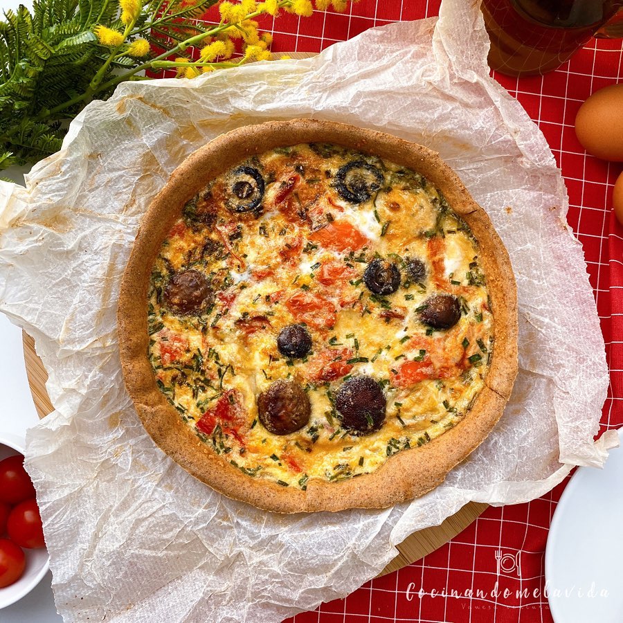 QUICHÉ DE VERDURAS CASERA