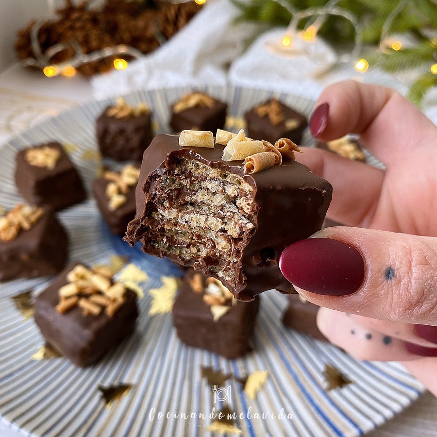 BOMBONES CRUJIENTES DE NUTELLA SALUDABLE