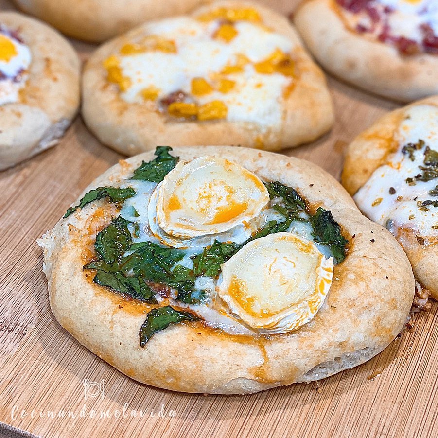 MINI PIZZAS DE ESPELTA