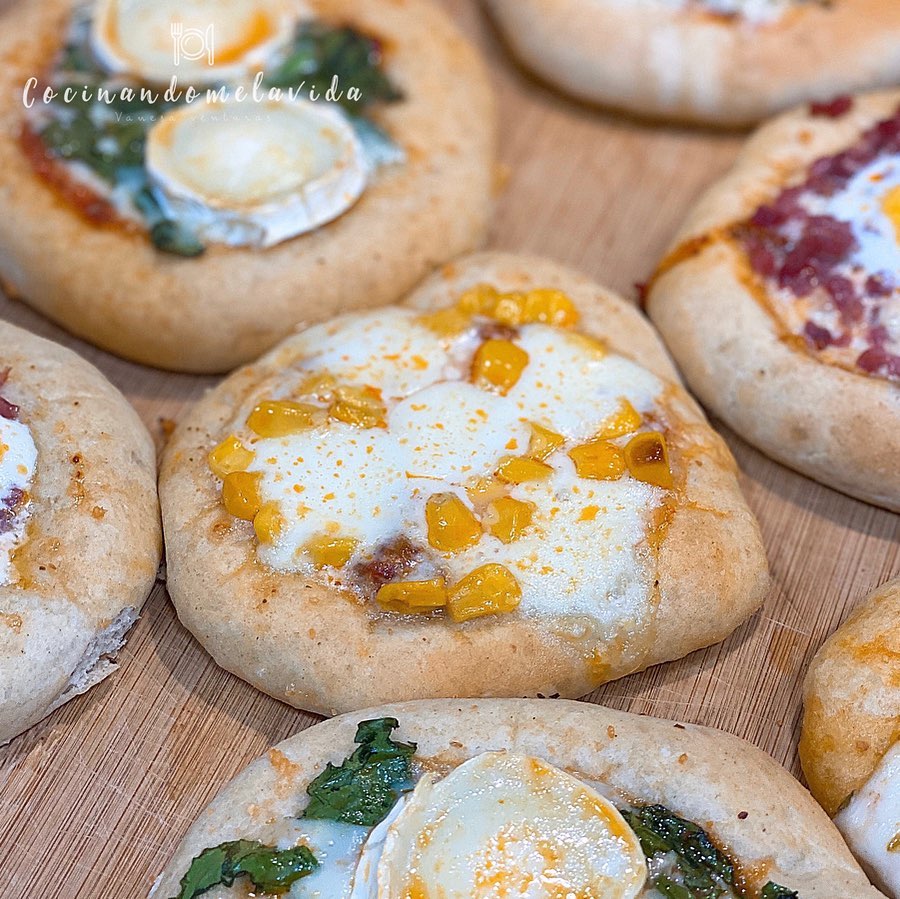 MINI PIZZAS DE ESPELTA