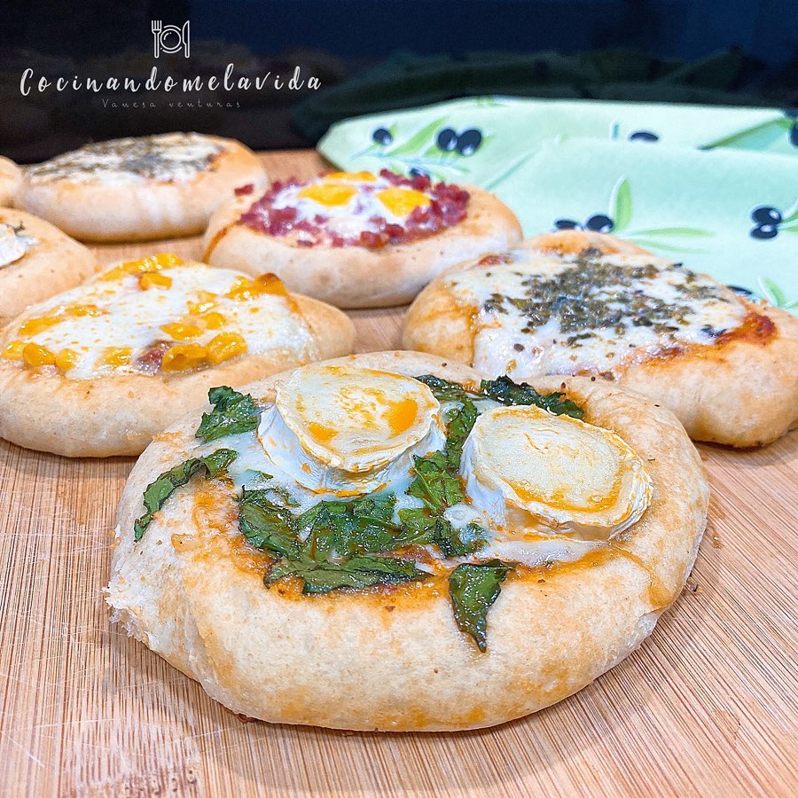 MINI PIZZAS DE ESPELTA