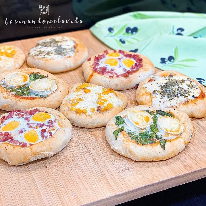 MINI PIZZAS DE ESPELTA