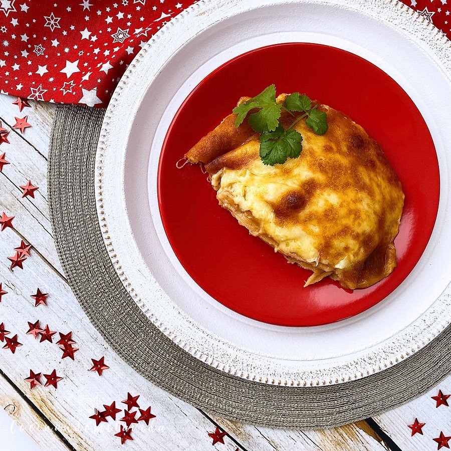 CANELONES DE GAMBA ROJA