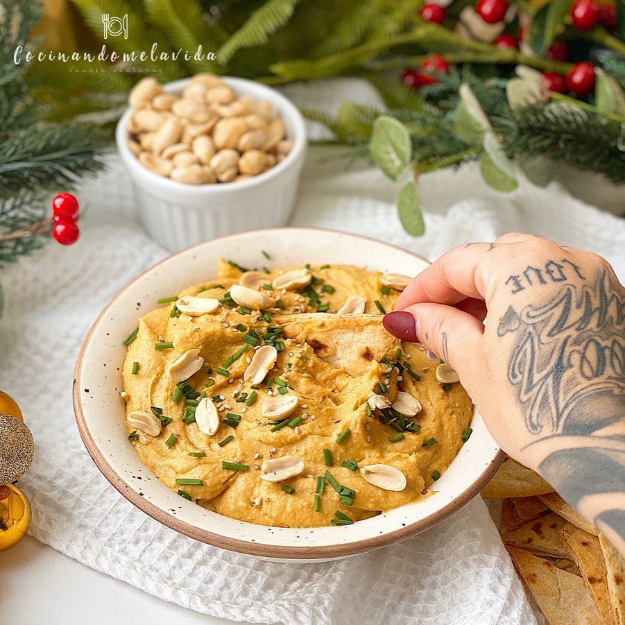 HUMMUS DE CALABAZA Y CACAHUETE