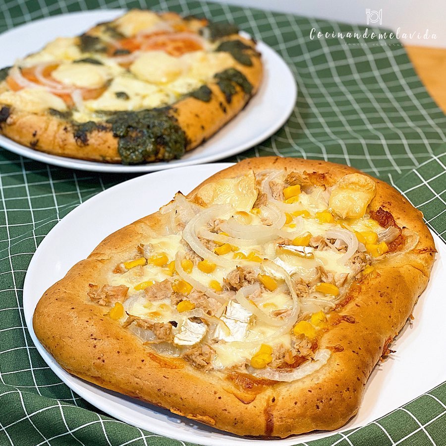 PIZZA DE ESPELTA CON ATÚN