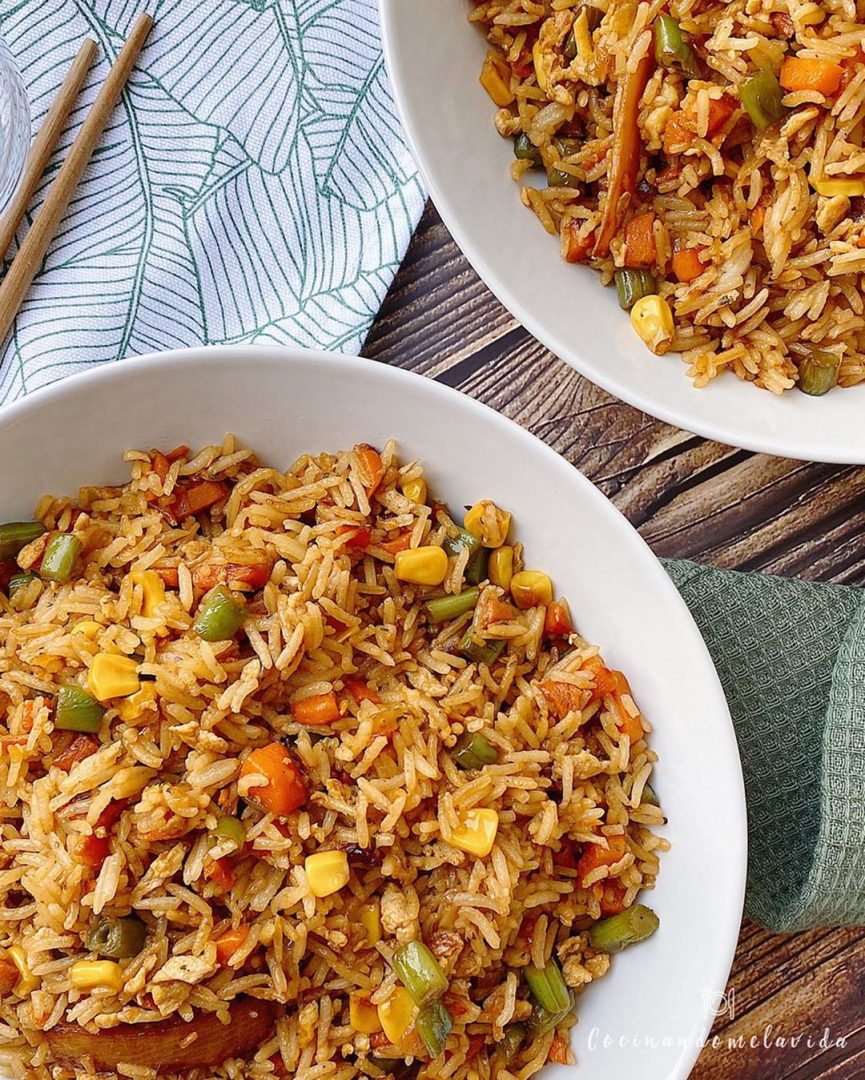 ARROZ FRITO CON VERDURAS