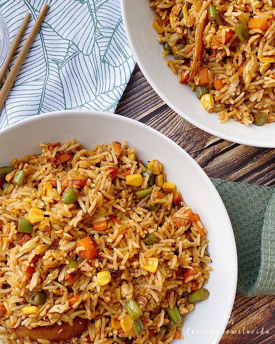 ARROZ FRITO CON VERDURAS