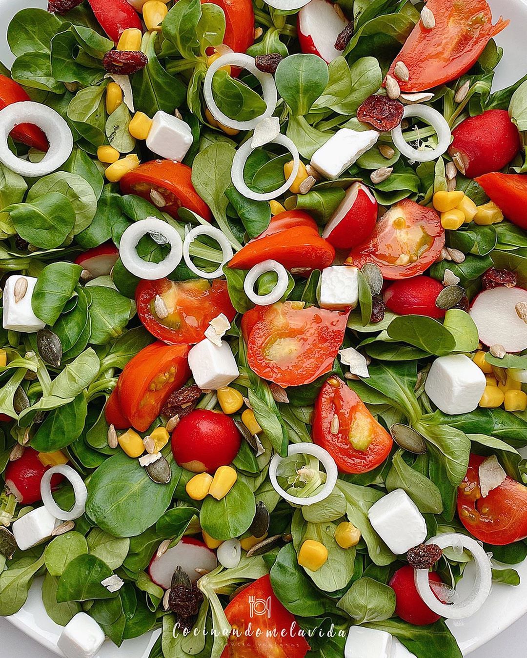 ENSALADA DE CANÓNIGOS Y TOMATES ENSALADA DE CANÓNIGOS Y TOMATES