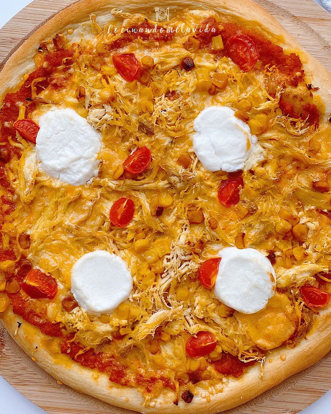 PIZZA DE TRIGO CON LEVADURA SECA DE PANADERO