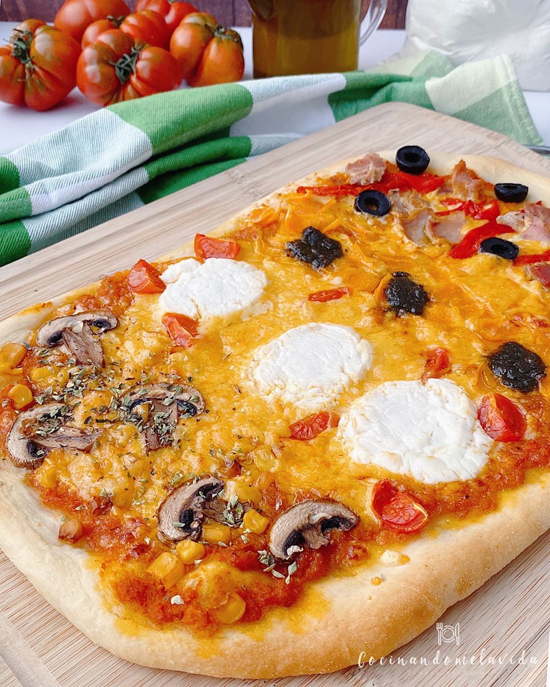 PIZZA DE TRIGO CON LEVADURA SECA DE PANADERO