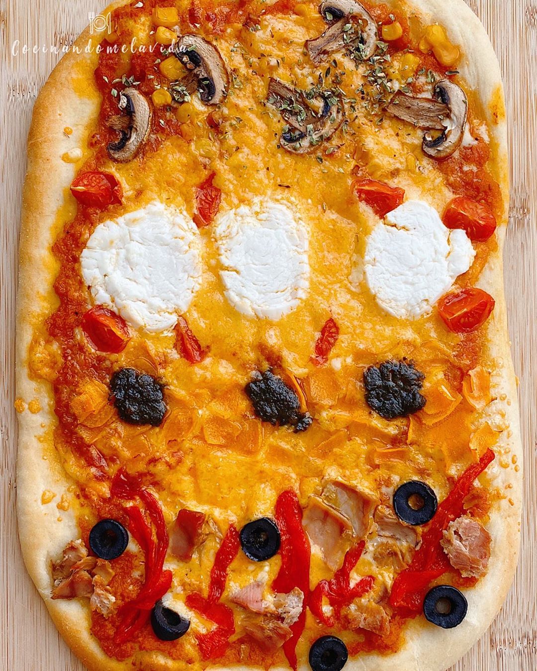 PIZZA DE TRIGO CON LEVADURA SECA DE PANADERO