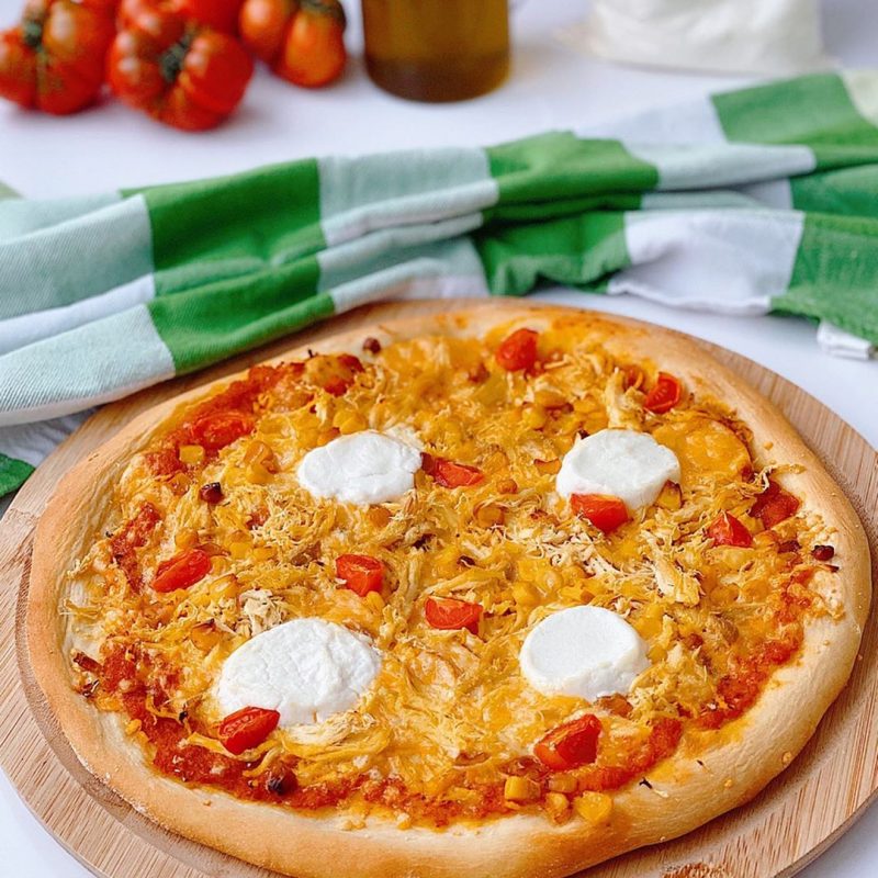 PIZZA DE TRIGO CON LEVADURA SECA DE PANADERO