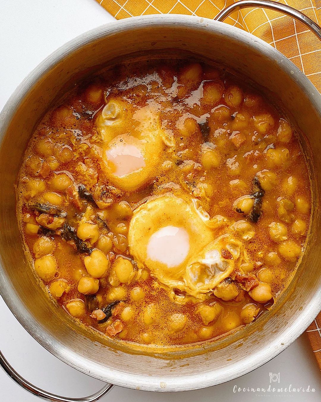 POTAJE EXPRESS DE GARBANZOS Y ESPINACAS