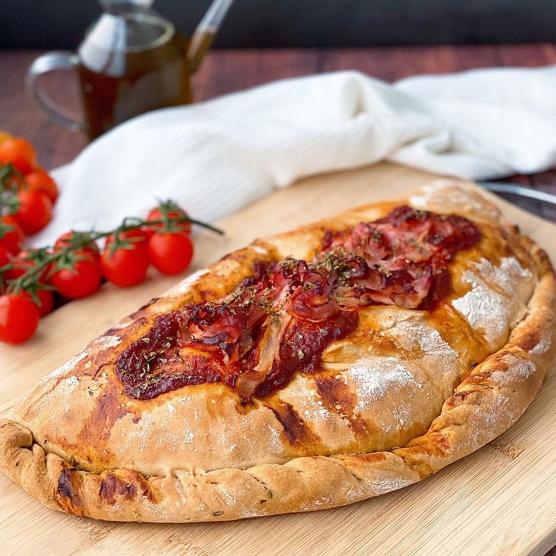 CALZONE CON MASA DE CERVEZA