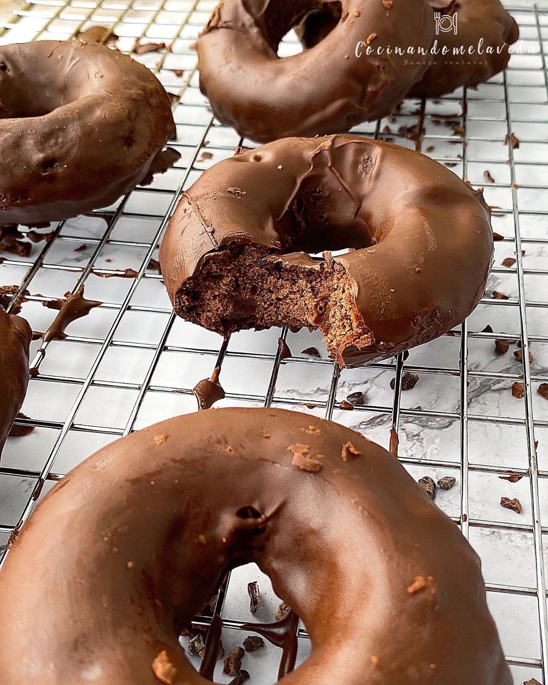 DONUTS SALUDABLES DE CHOCOLATE