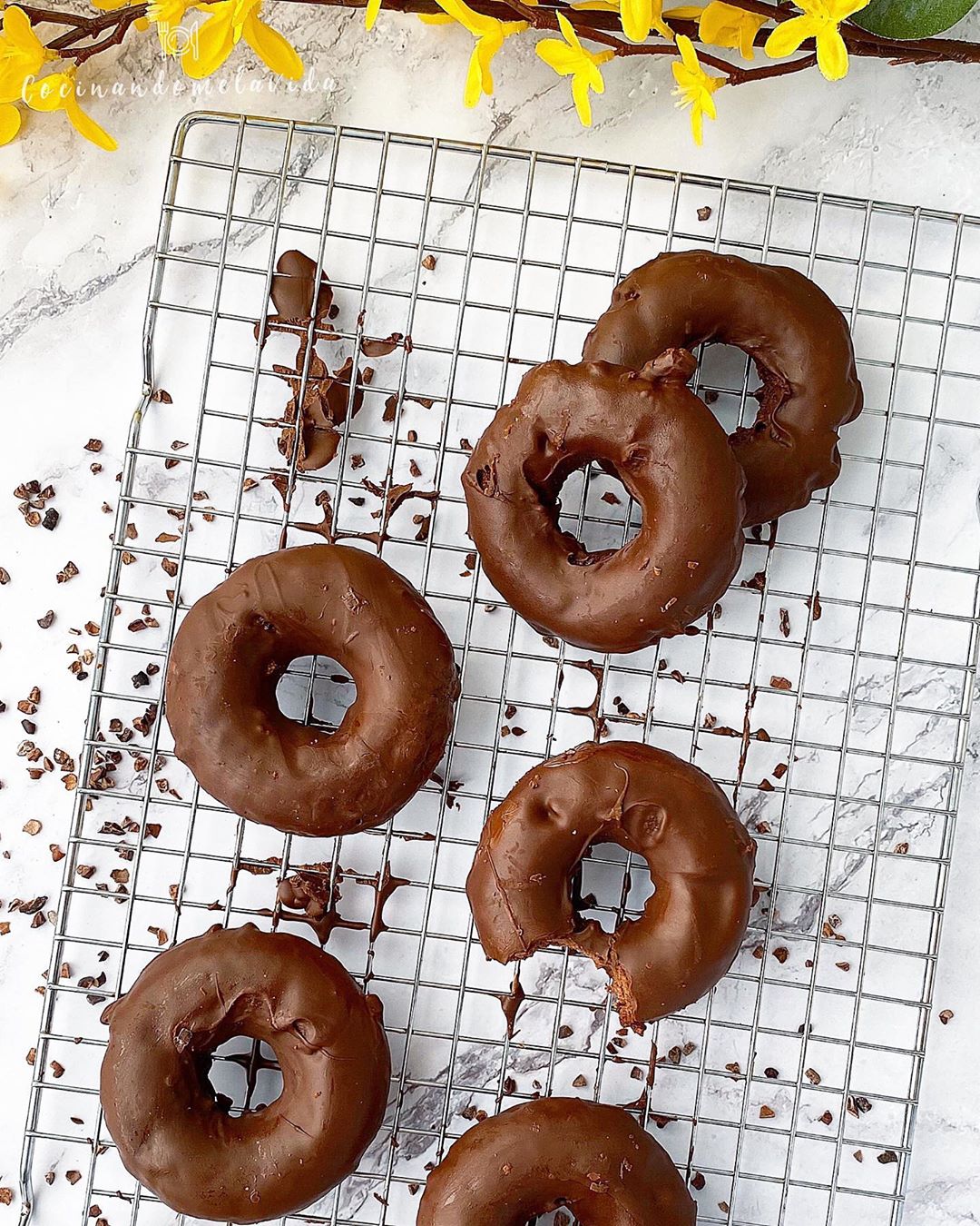 DONUTS SALUDABLES DE CHOCOLATE