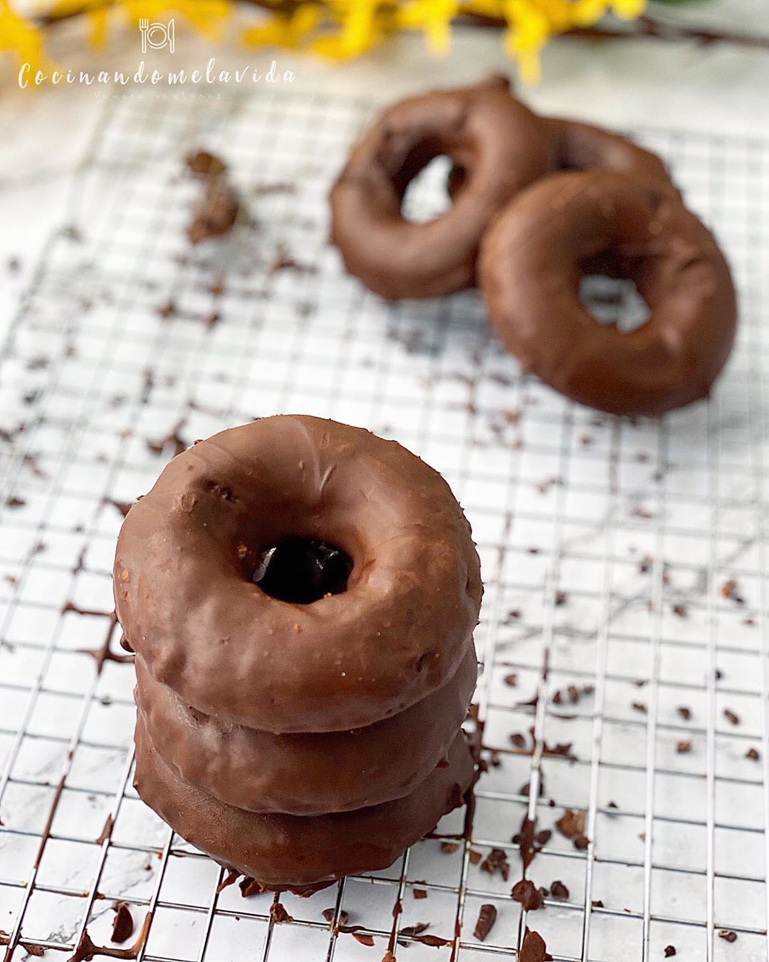 DONUTS SALUDABLES DE CHOCOLATE
