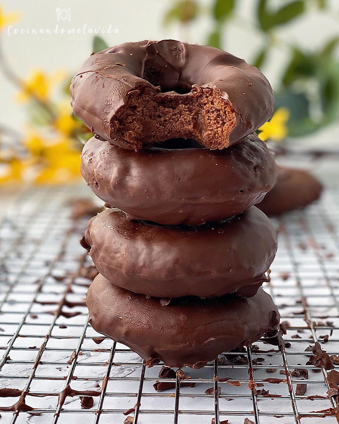 DONUTS SALUDABLES DE CHOCOLATE