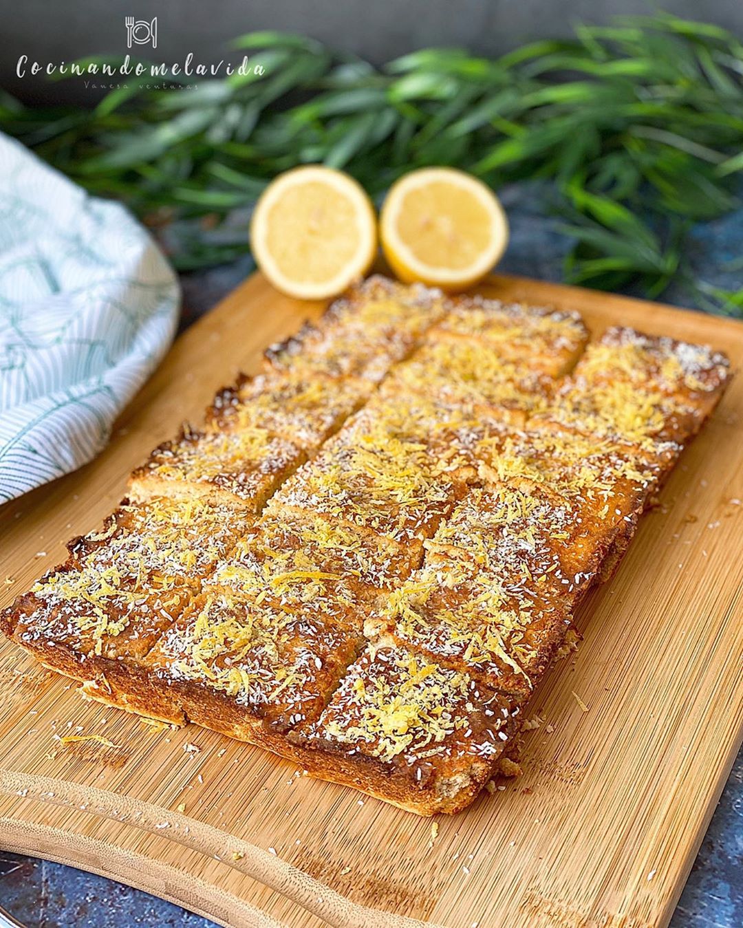 BIZCOCHO DE COCO Y LIMÓN SIN GLUTEN