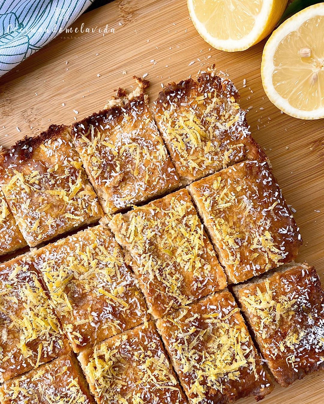 BIZCOCHO DE COCO Y LIMÓN SIN GLUTEN