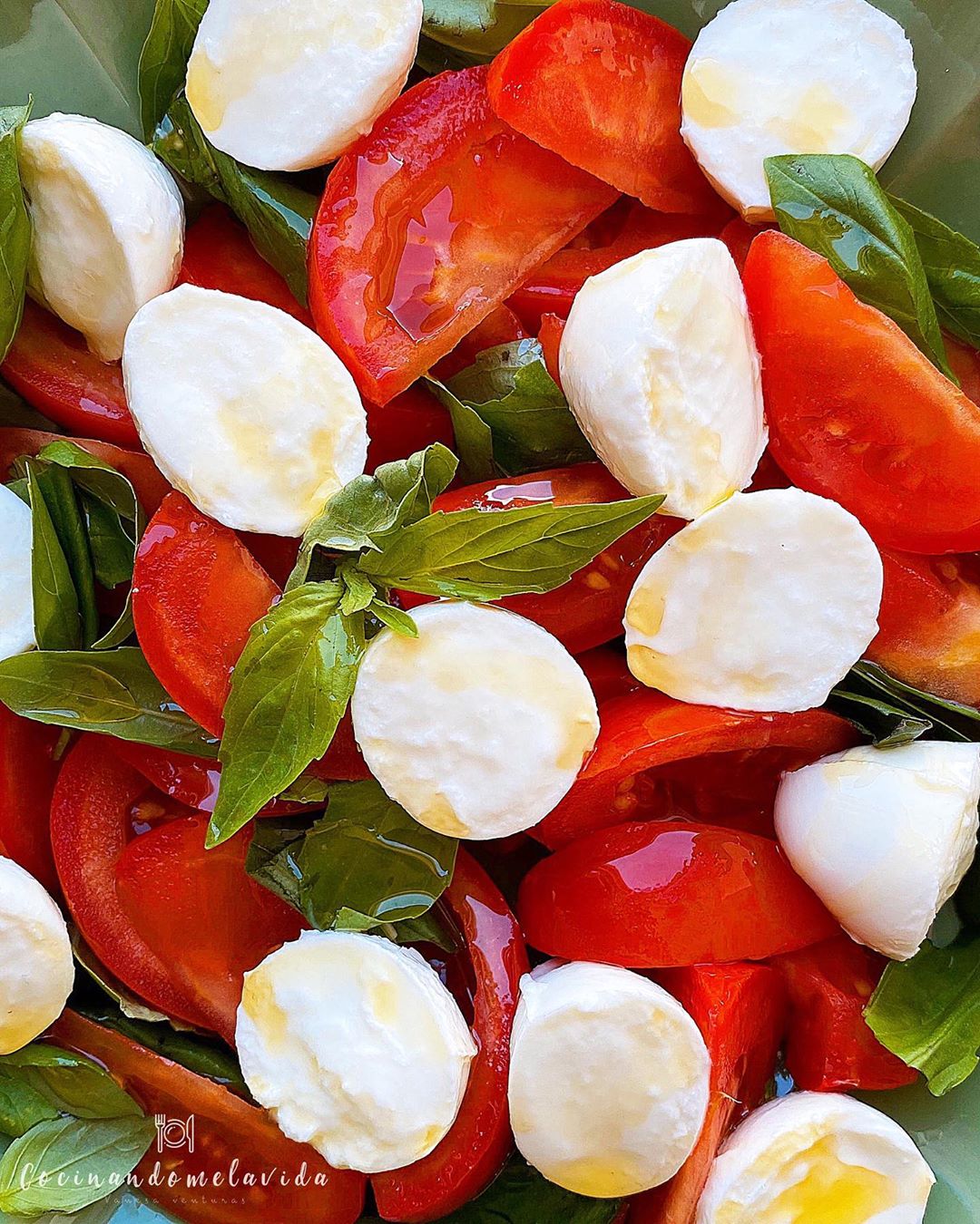 ENSALADA DE TOMATE Y ALBAHACA ENSALADA DE TOMATE Y ALBAHACA