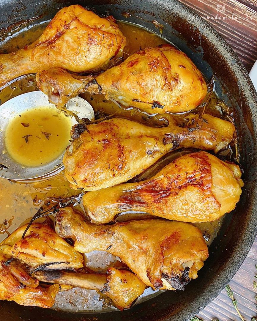JAMONCITOS DE POLLO CON NARANJA AL HORNO