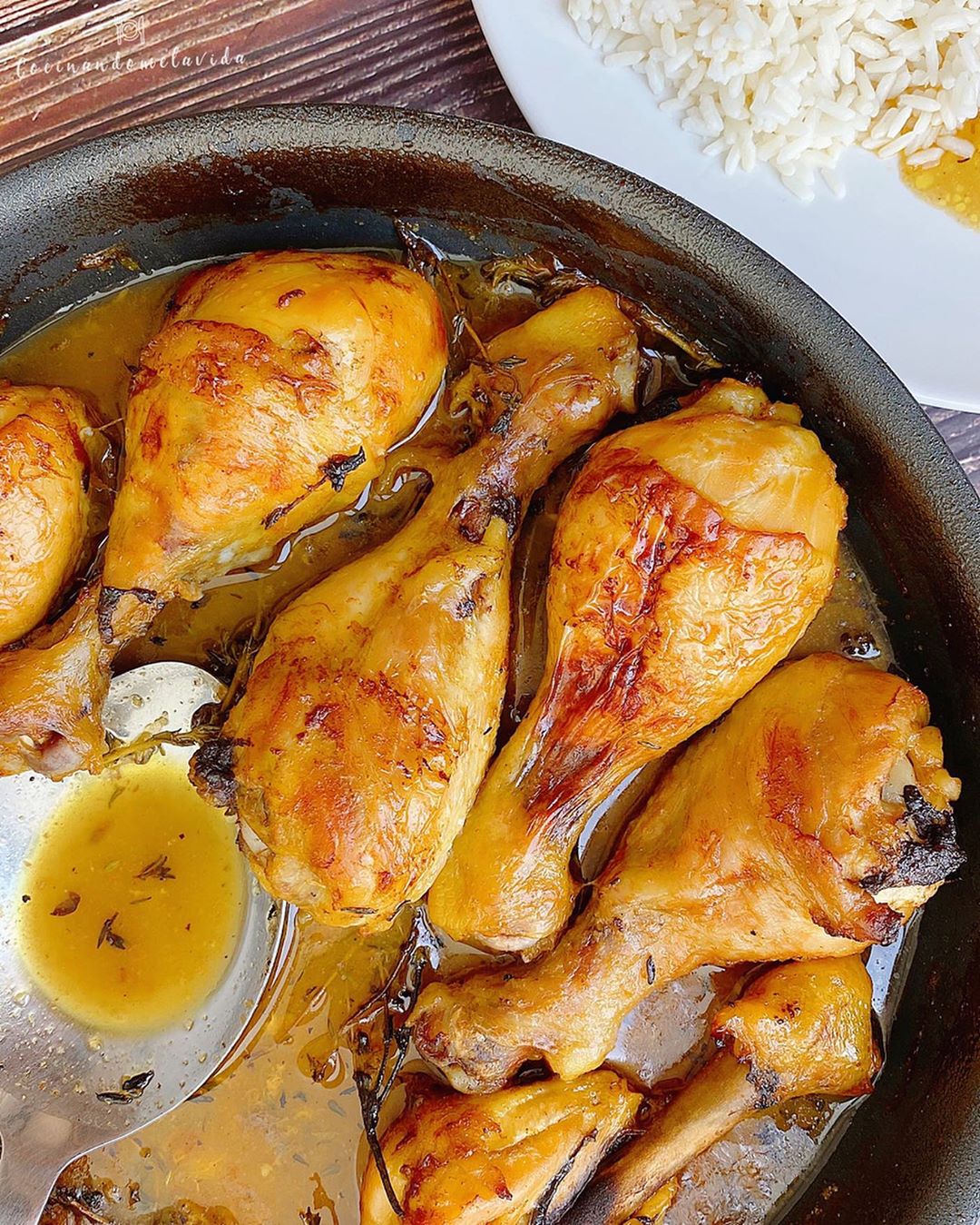 JAMONCITOS DE POLLO CON NARANJA AL HORNO
