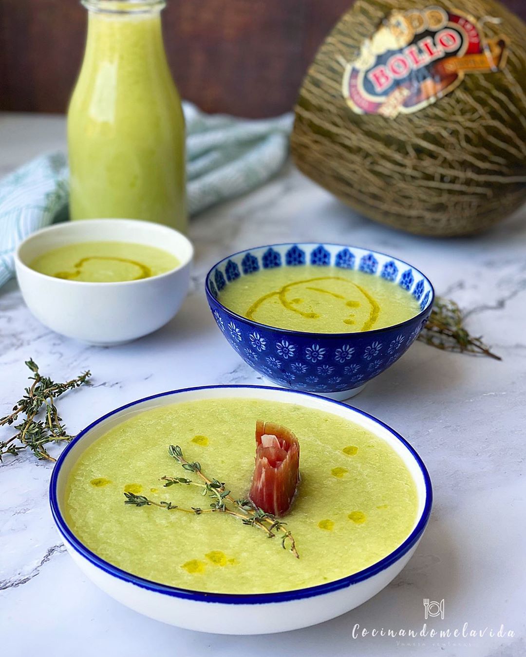 SOPA FRÍA DE MELÓN