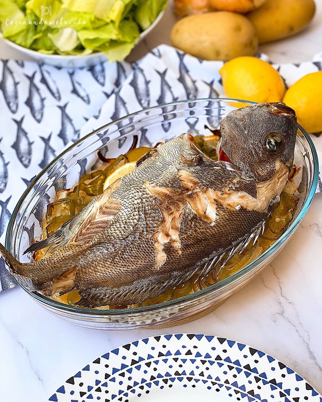 BORRIQUETE AL HORNO CON VERDURAS
