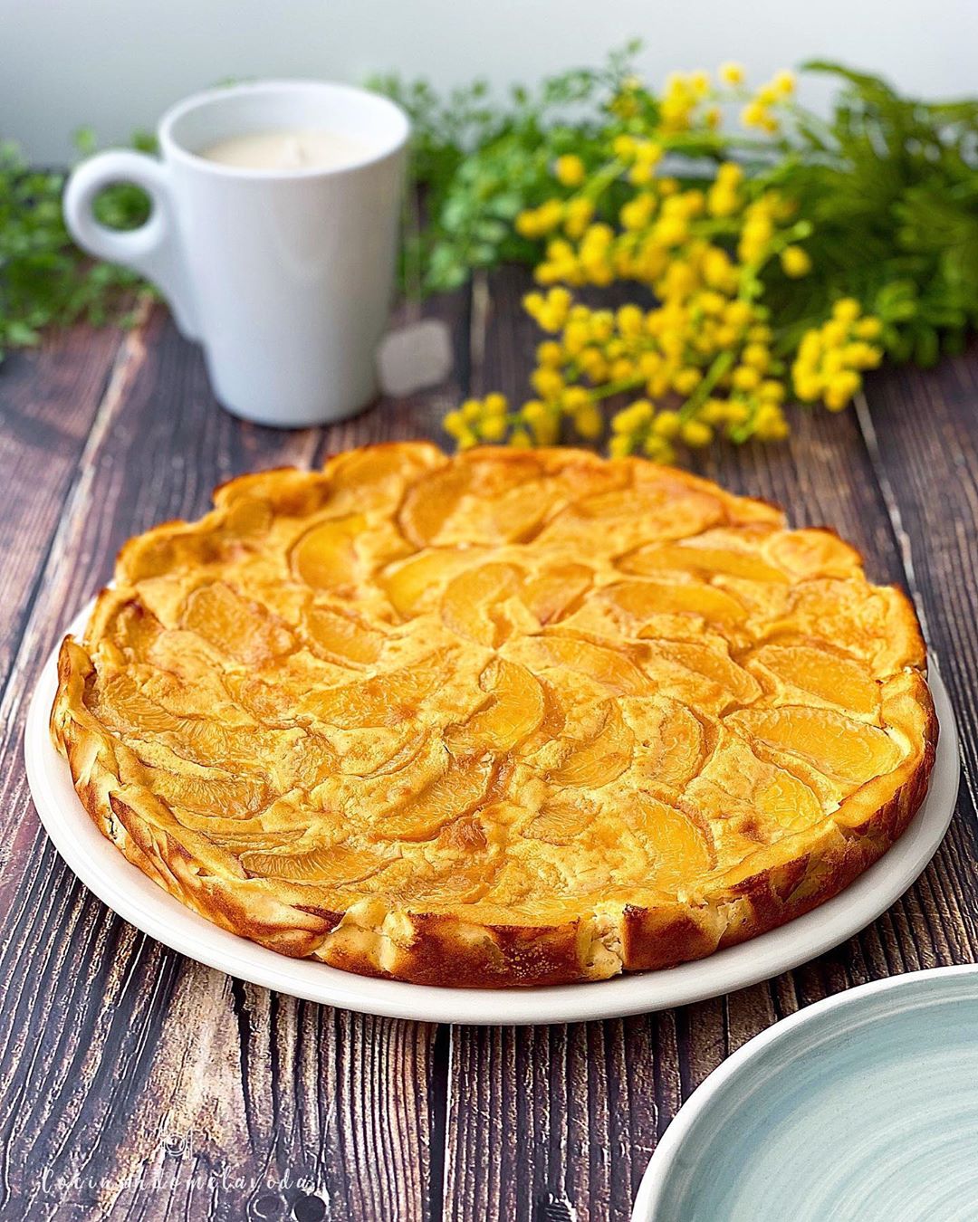 TARTA DE MELOCOTÓN Y QUESO