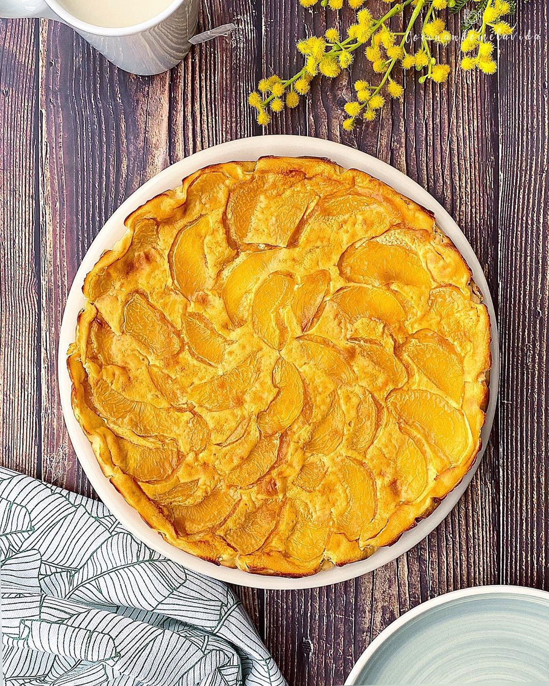 TARTA DE MELOCOTÓN Y QUESO