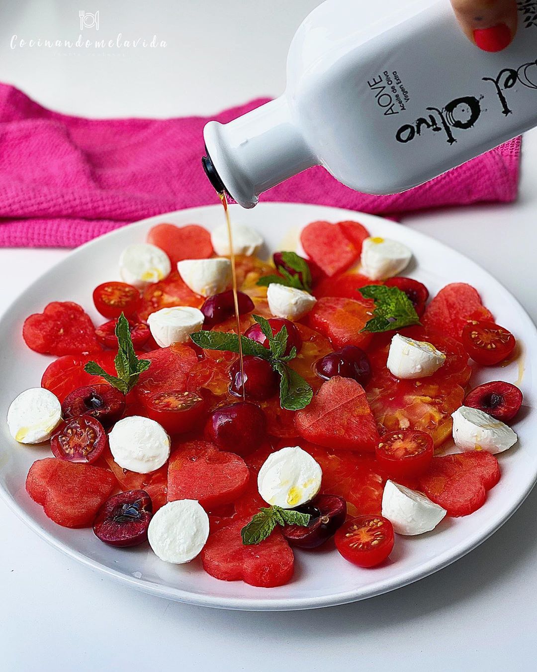 ENSALADA DE SANDIA Y BÚFALA