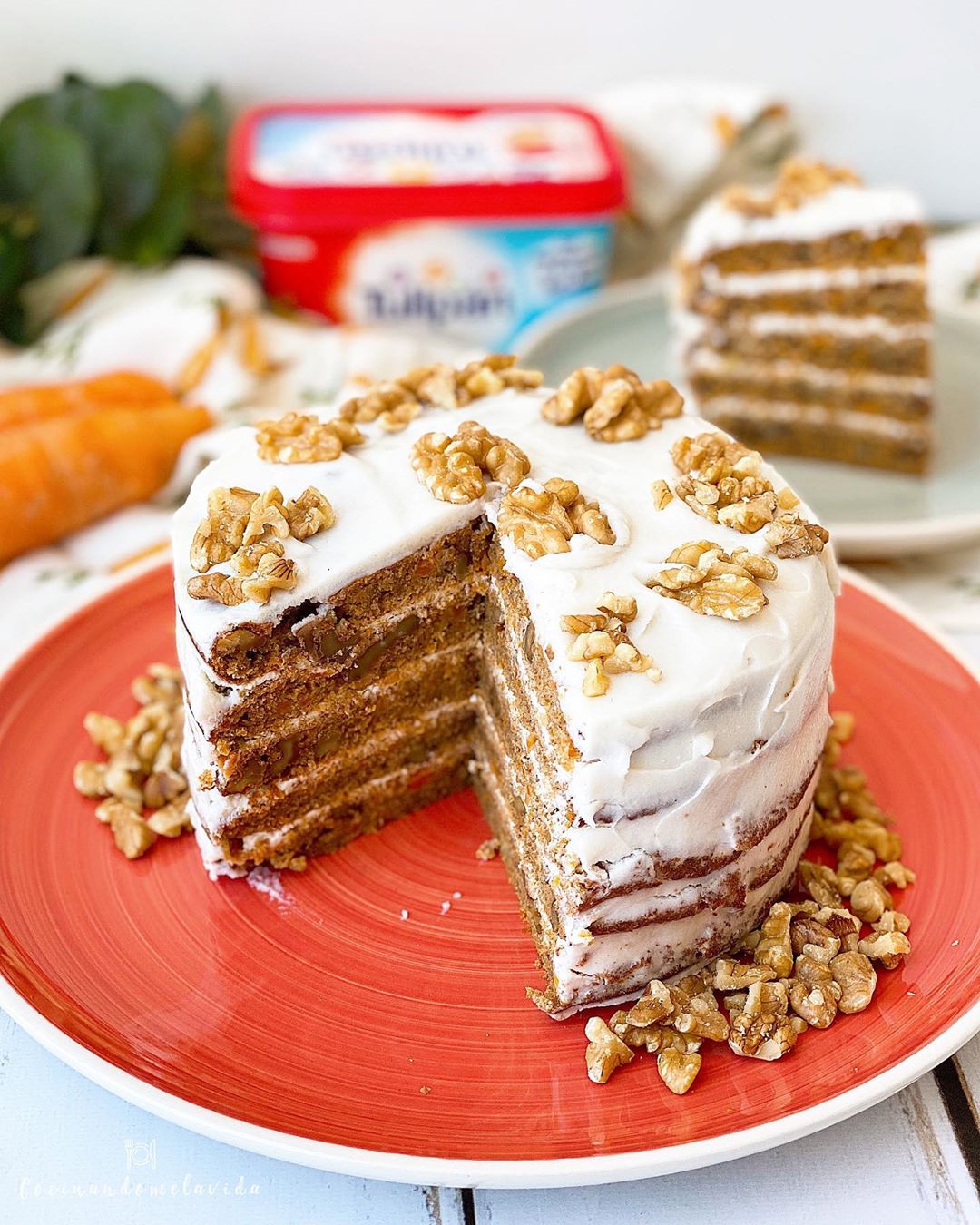 CARROT CAKE DE ESPELTA INTEGRAL CARROT CAKE DE ESPELTA INTEGRAL