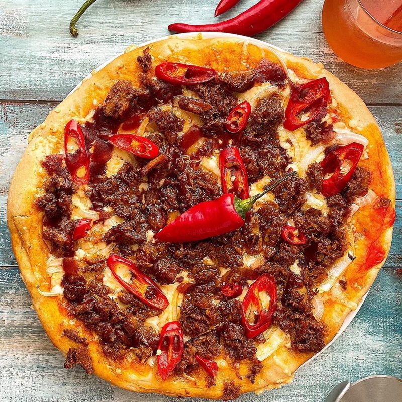PIZZA DE PULLED PORK