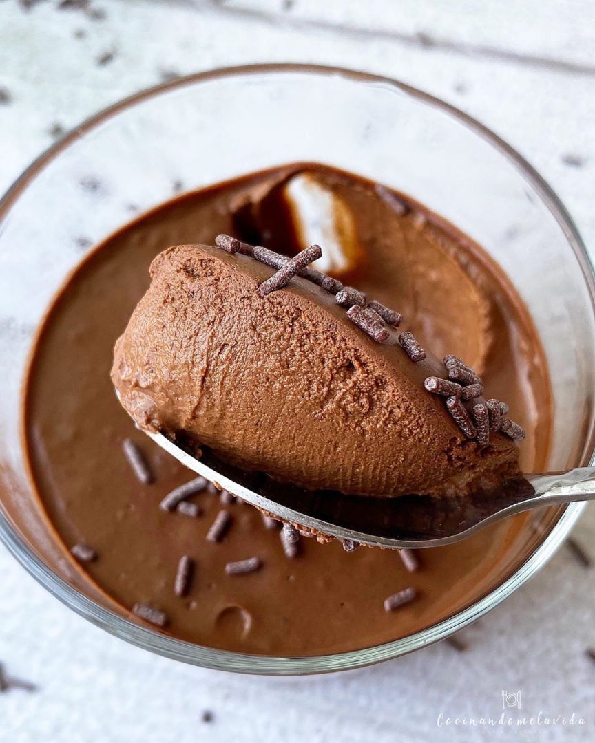 MOUSSE DE CHOCOLATE SALUDABLE