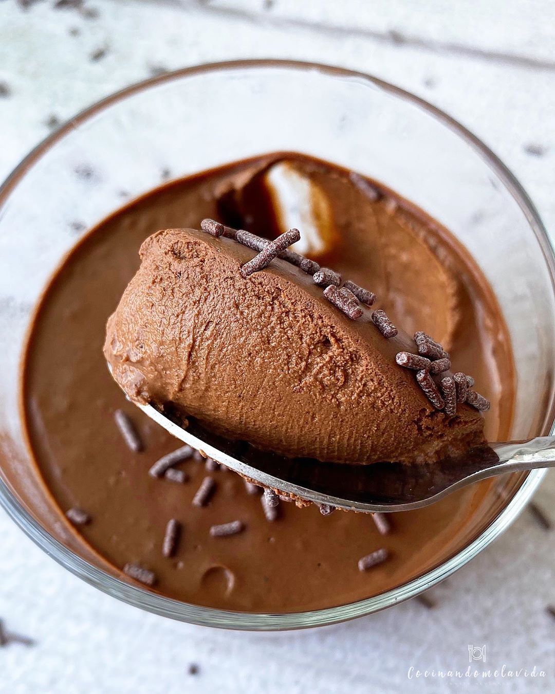 MOUSSE DE CHOCOLATE SALUDABLE