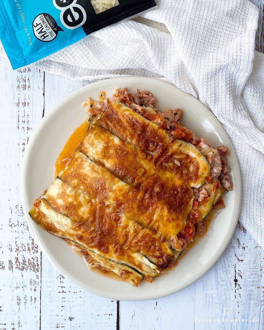 LASAÑA DE CALABACÍN Y POLLO LASAÑA DE CALABACÍN Y POLLO