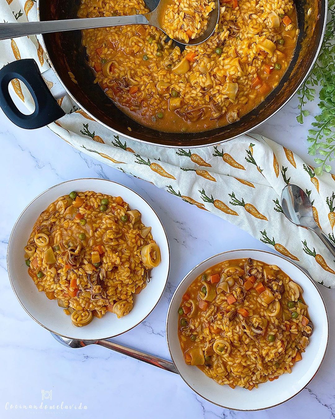 ARROZ MELOSO CON CALAMARES