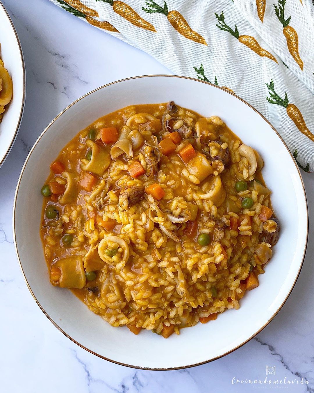 ARROZ MELOSO CON CALAMARES