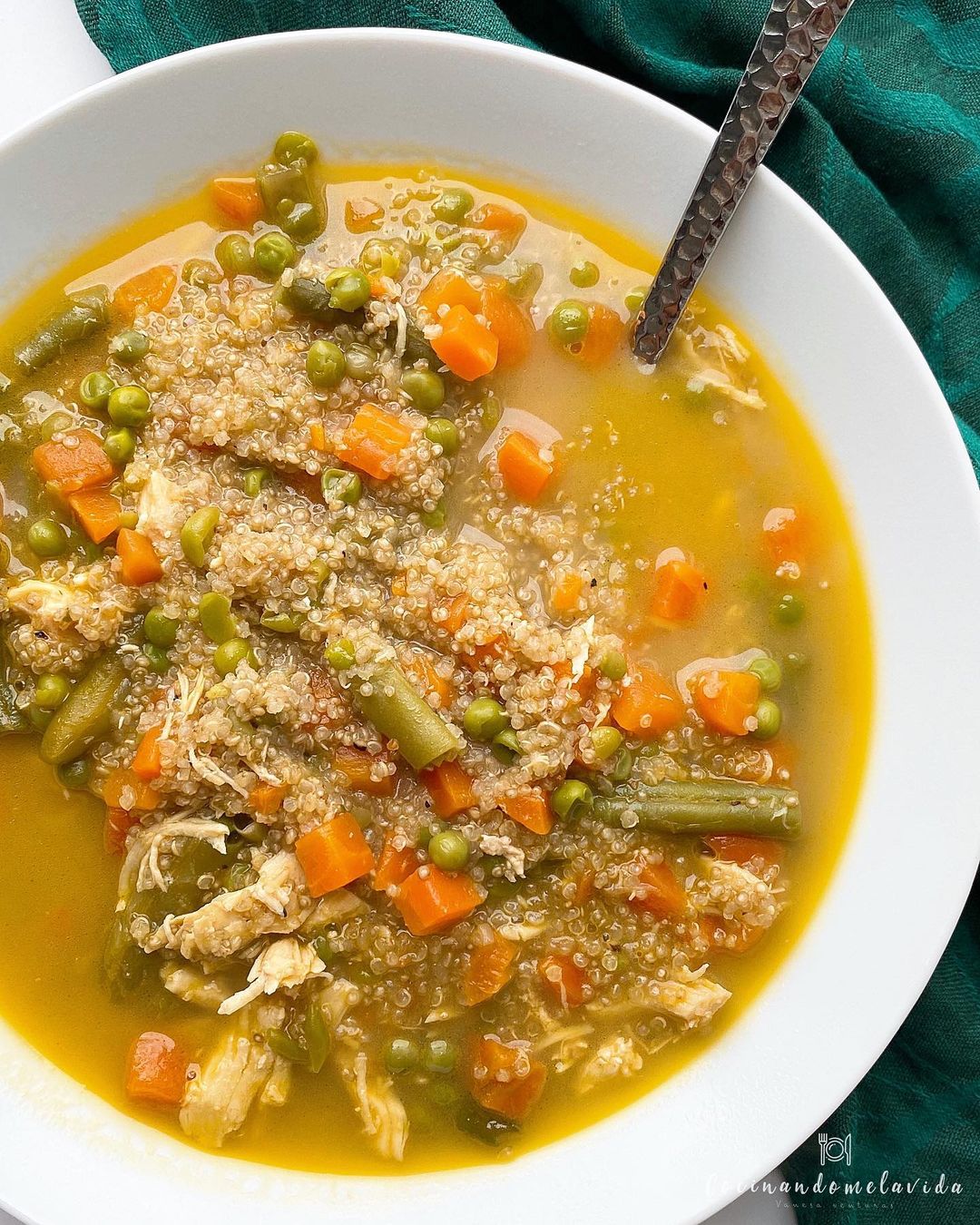 SOPA DE MENESTRA CON QUINOA