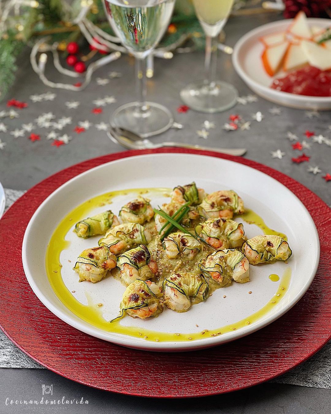 ROLLITOS DE GAMBAS