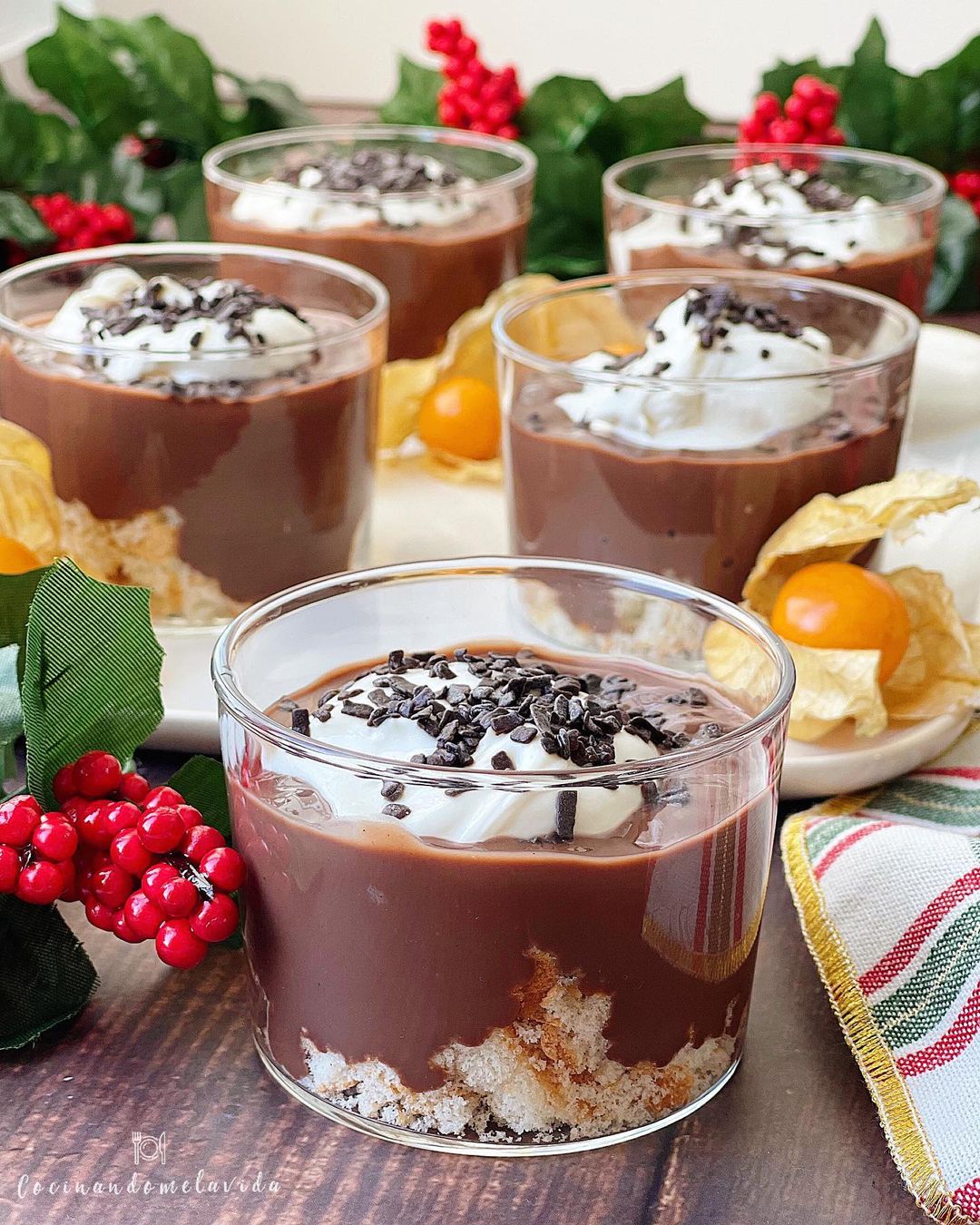 BIZCOCHO CON NATILLAS DE CHOCOLATE Y MASCARPONE